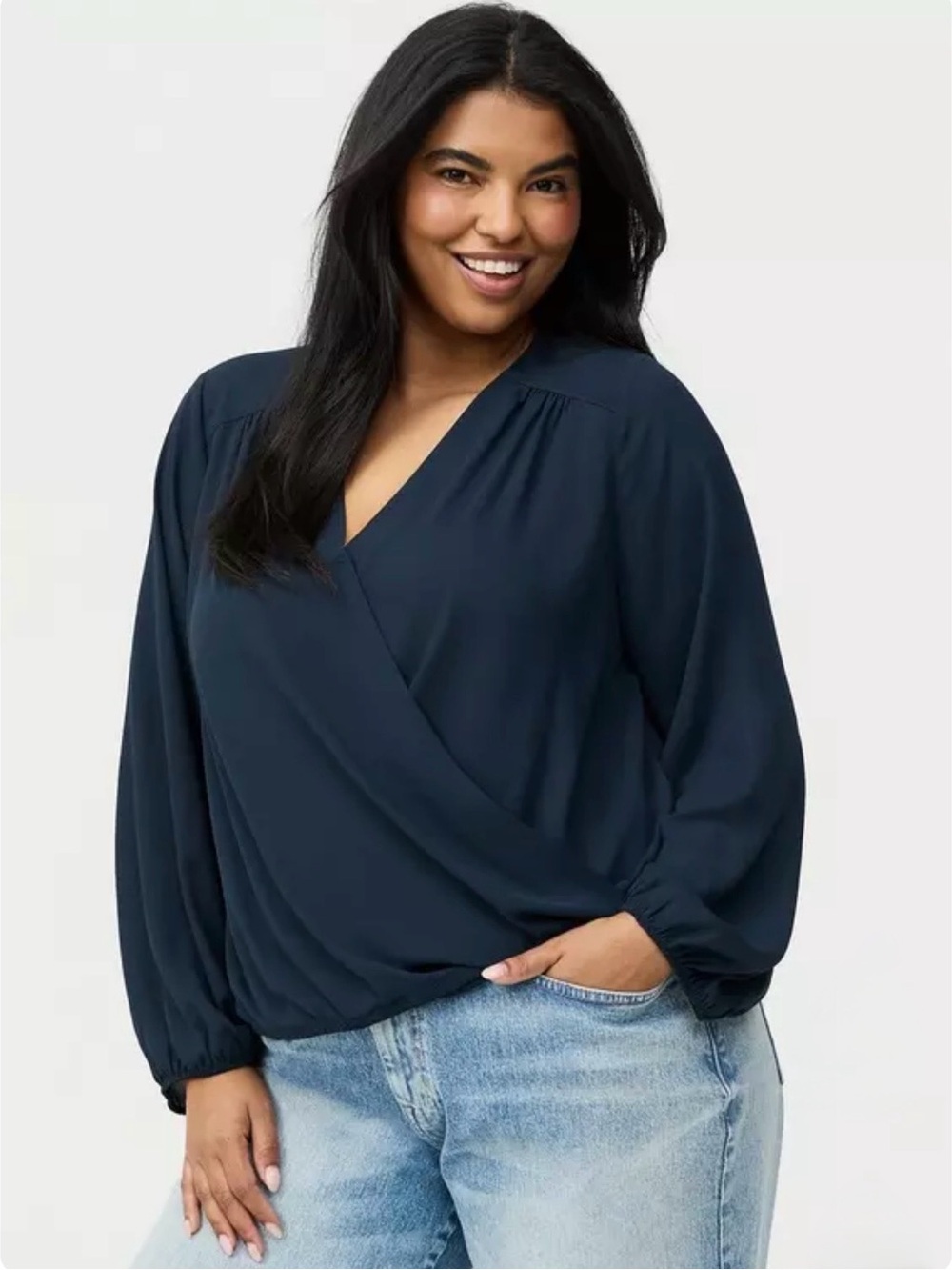 NWT Torrid Georgette Surplice Blouse